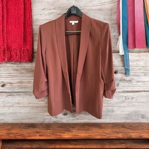 Chico's Brown Blazer Classic Suit Jacket